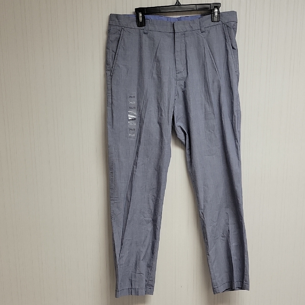 Tommy Hilfiger Custom Fit Dress Pants Sz 34 X 30. Men's Navy White New business